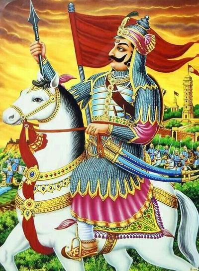 Traditional portrait of Samrat Prithviraj Chauhan III